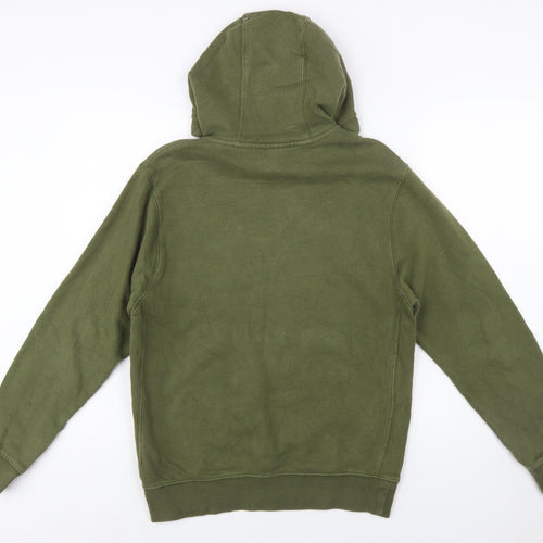 Nike Men's Green Pullover Hoodie Small Regular Fit Logo Fleece