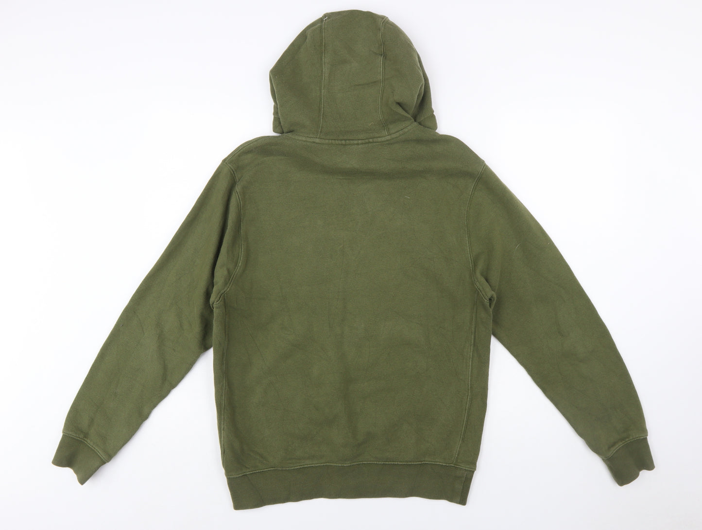 Nike Men's Green Pullover Hoodie Small Regular Fit Logo Fleece