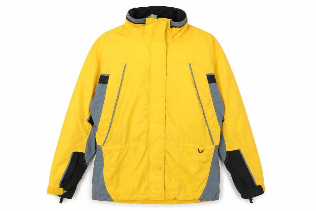 Front view of Columbia Women's Yellow XL Waterproof Ski Jacket