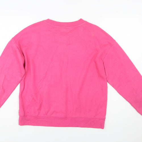 Disney Women XS Pink Minnie Mouse Pullover Sweatshirt