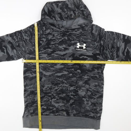 Under Armour Boys Grey Camouflage Pullover Hoodie Size XL 158-170cm