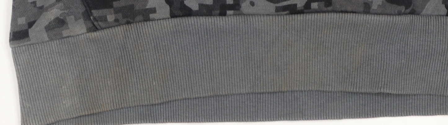 Under Armour Boys Grey Camouflage Pullover Hoodie Size XL 158-170cm