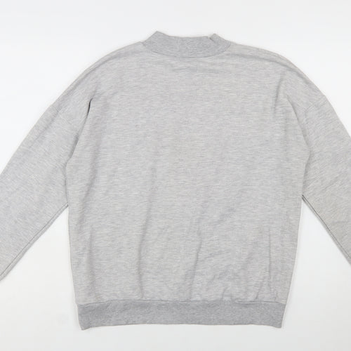 Disney Women Grey Mickey Mouse Pullover Sweatshirt Size 14