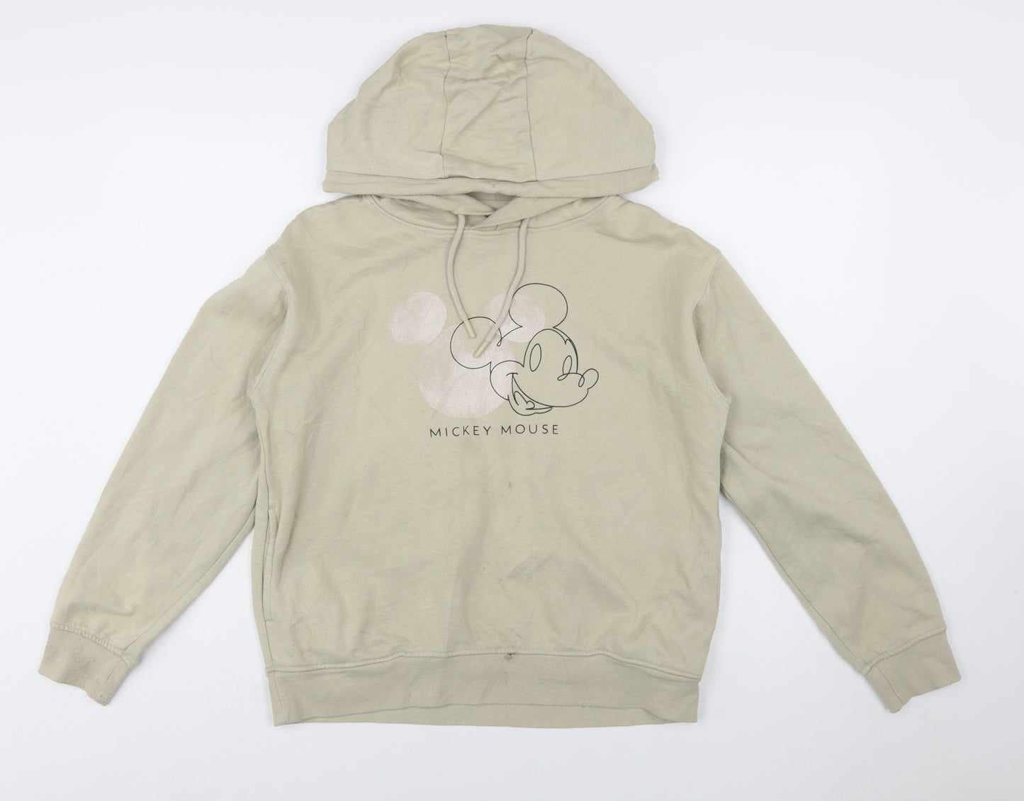 Disney Primark Women Beige Mickey Mouse Pullover Hoodie XS