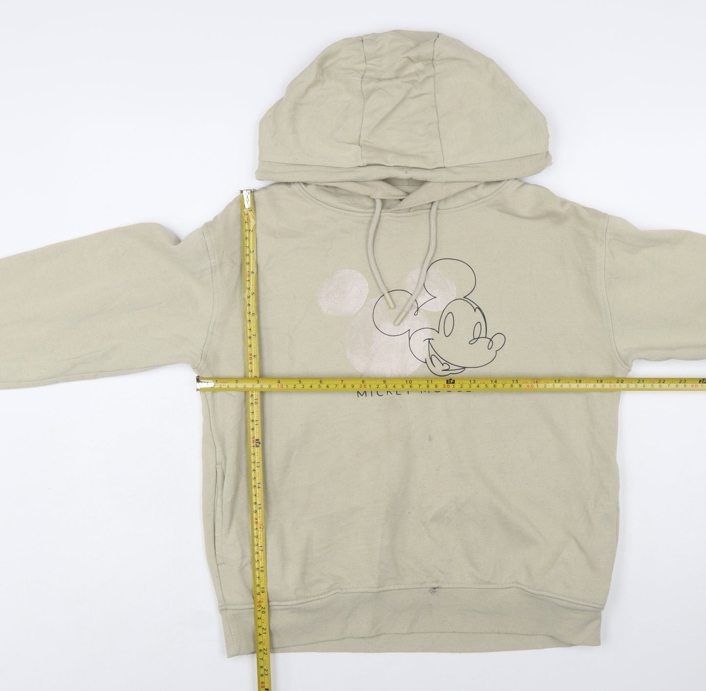 Disney Primark Women Beige Mickey Mouse Pullover Hoodie XS