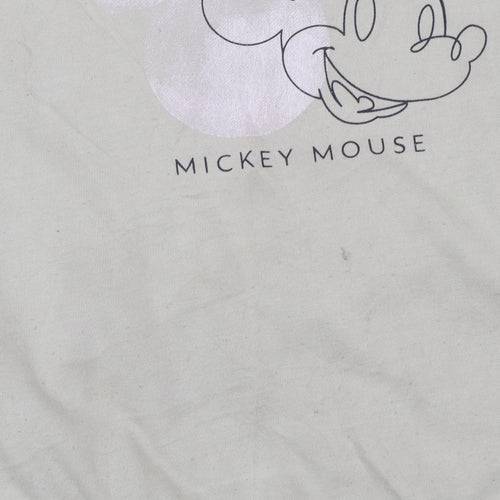 Disney Primark Women Beige Mickey Mouse Pullover Hoodie XS