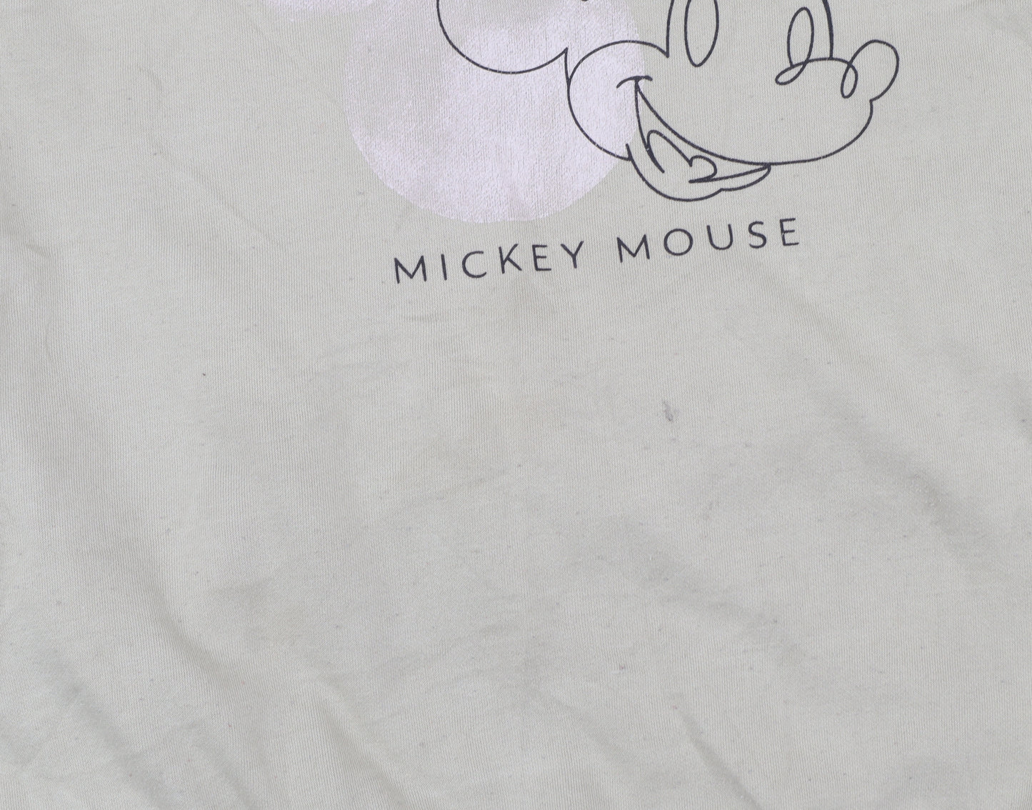 Disney Primark Women Beige Mickey Mouse Pullover Hoodie XS