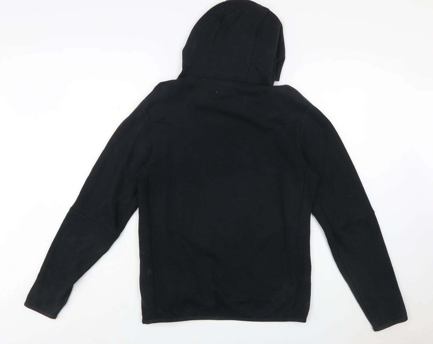 Nike Men’s Black Small Hooded Sweatshirt with 1/4 Zip and Logo Print