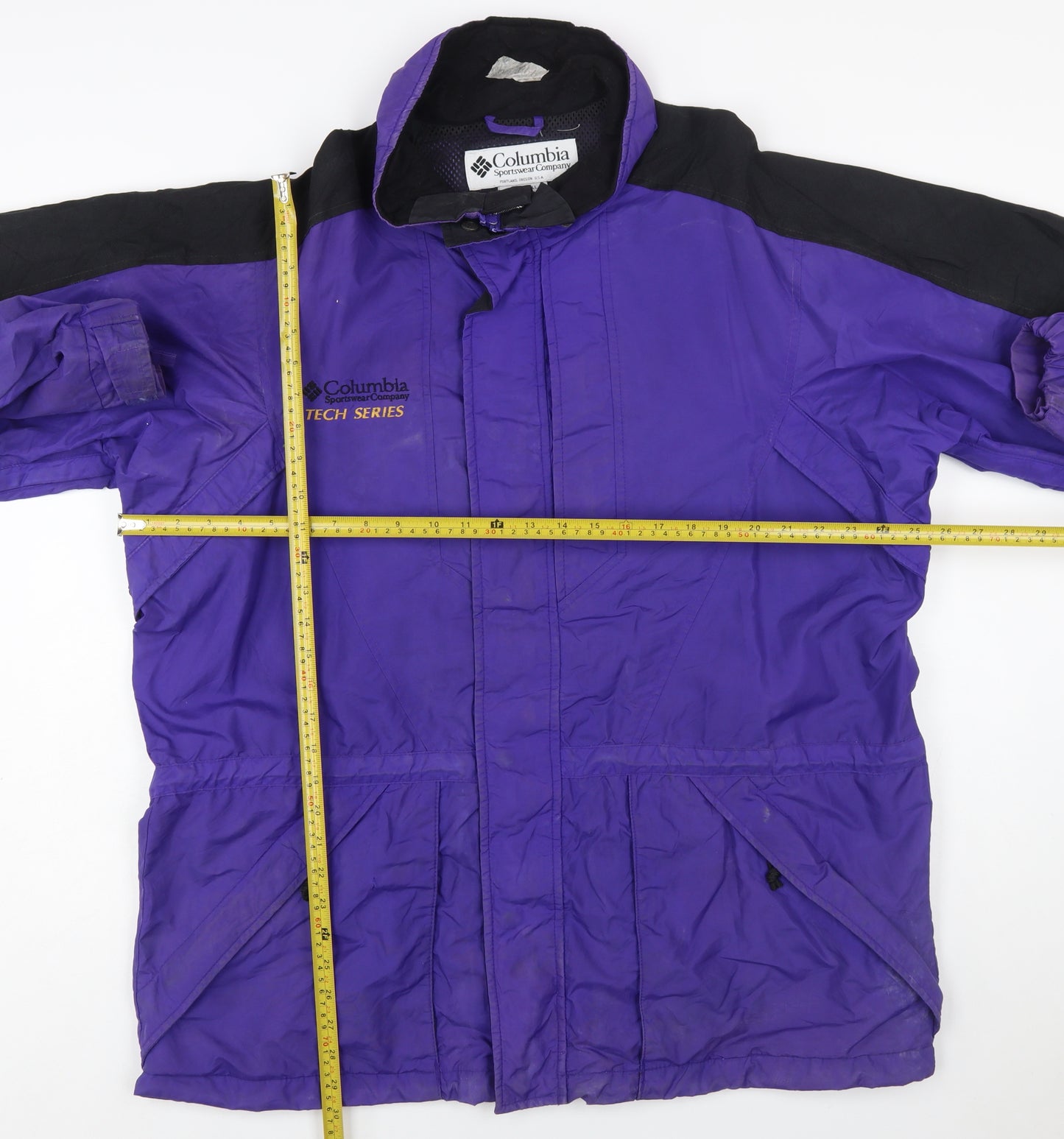 Columbia Men's Purple Tech Series Waterproof Parka Jacket L