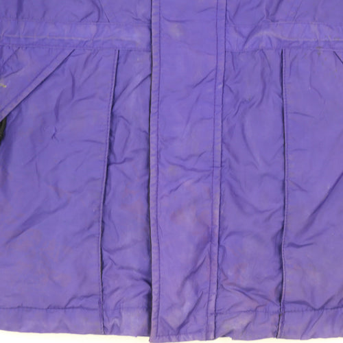Columbia Men's Purple Tech Series Waterproof Parka Jacket L