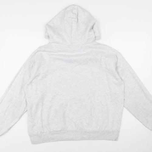 Disney Women Grey Mickey Mouse Pullover Hoodie Size 10/12