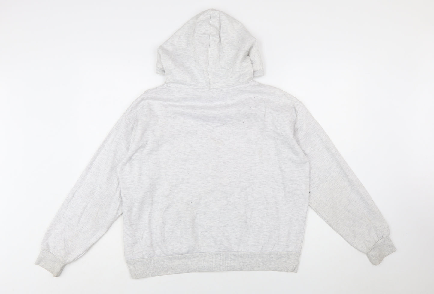 Disney Women Grey Mickey Mouse Pullover Hoodie Size 10/12