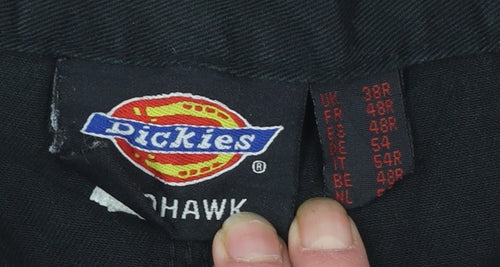 Dickies Men’s Black Cargo Work Trousers 30R Cotton Blend