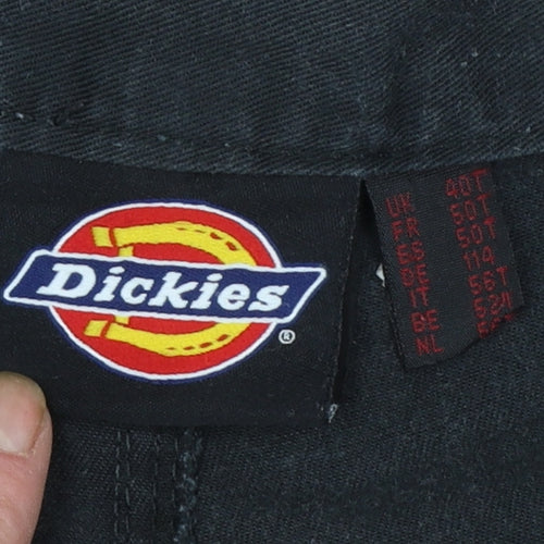 Dickies Men’s Black Cargo Work Trousers L 40in Waist Cotton Blend