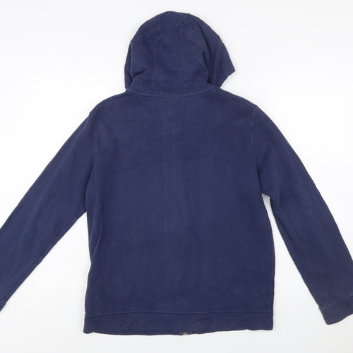 Nike Boys Blue Full Zip Hoodie XL 158-170cm Cotton Blend Standard Fit