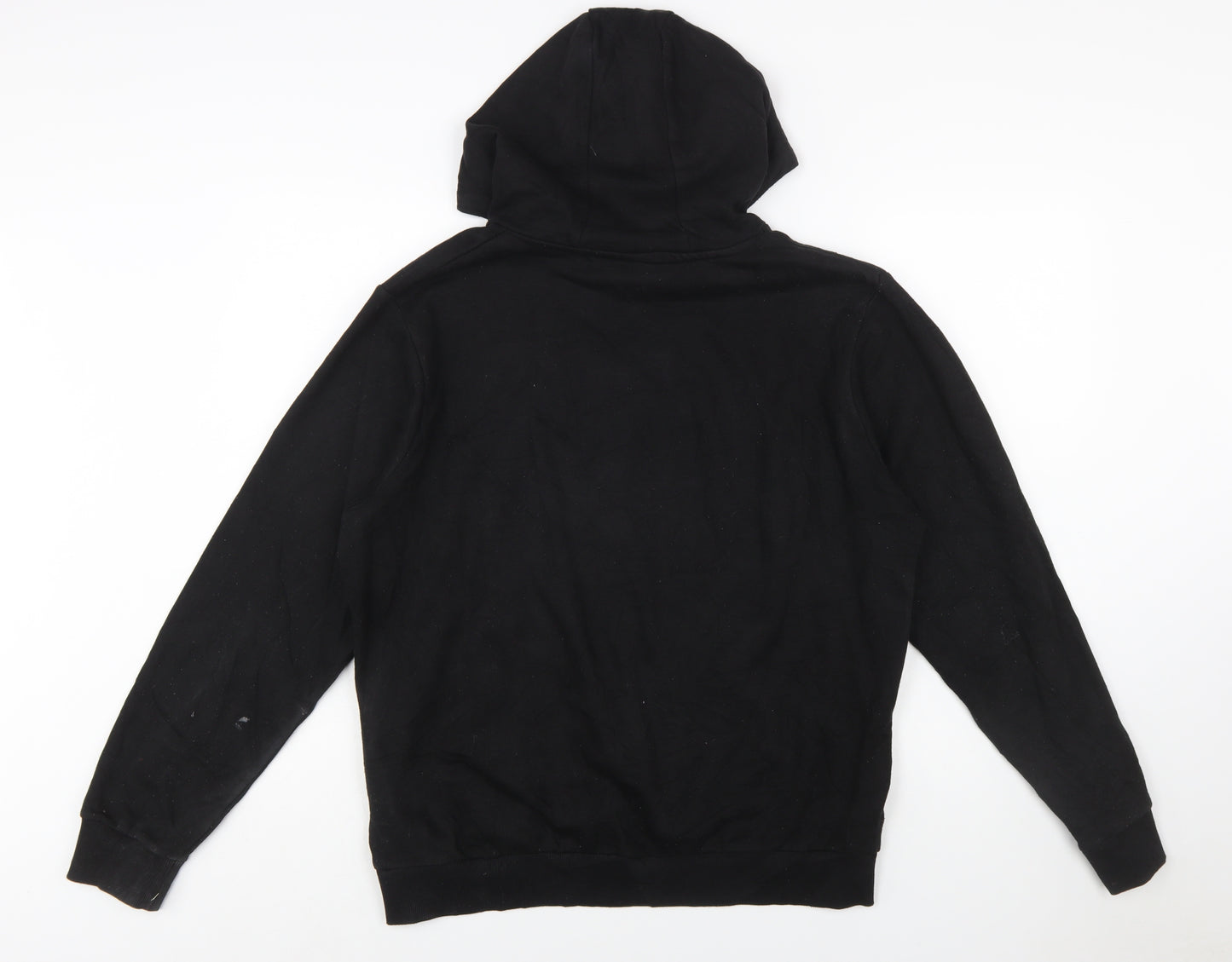 Fila Men's Black Pullover Hoodie M Logo Graphic Sweatshirt