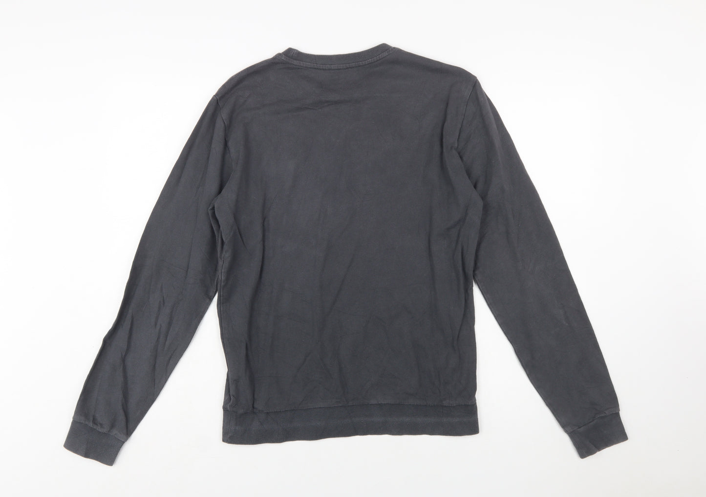 Emporio Armani EA7 Men's Grey Cotton Crew Neck Sweatshirt S