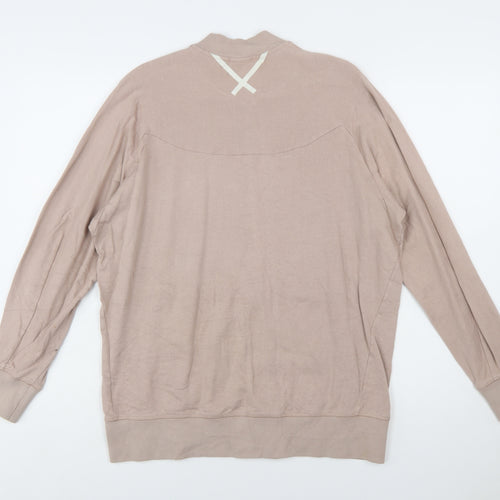 Adidas Women’s Beige Full Zip Sweatshirt Size 16 Cotton Casual