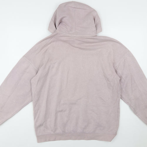 Adidas Womens Mauve Hoodie M Pullover Cotton Blend Hooded Sweatshirt