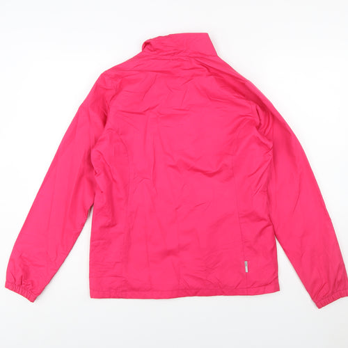 Adidas Women's Pink ClimaProof Windbreaker Jacket Size 8