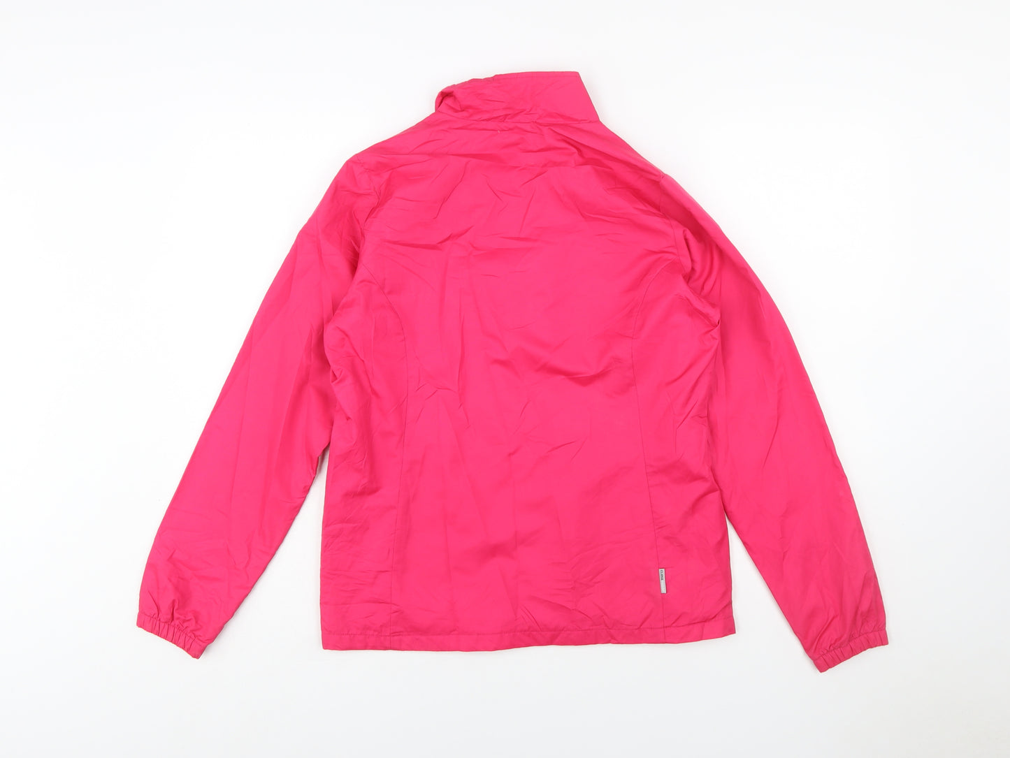 Adidas Women's Pink ClimaProof Windbreaker Jacket Size 8