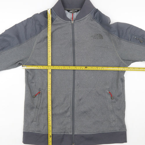 The North Face Men's Grey Full Zip Fleece Sweatshirt S