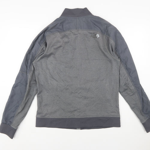 The North Face Men's Grey Full Zip Fleece Sweatshirt S