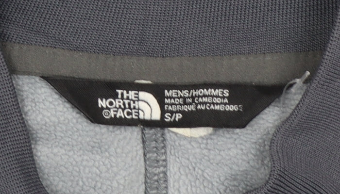The North Face Men's Grey Full Zip Fleece Sweatshirt S