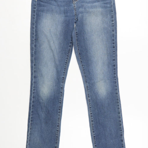 Levi Strauss Women's Blue Straight Jeans Size 10 Regular Fit