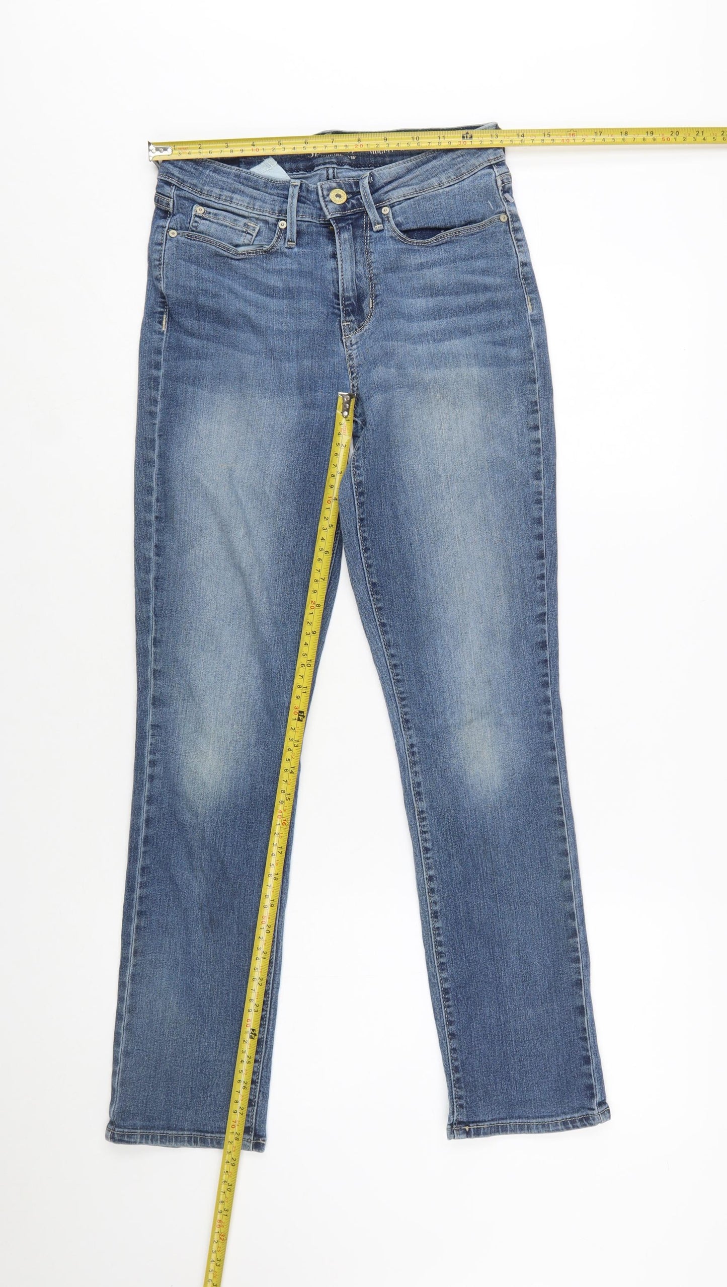 Levi Strauss Women's Blue Straight Jeans Size 10 Regular Fit