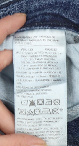 Levi Strauss Women's Blue Straight Jeans Size 10 Regular Fit