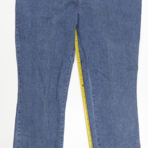 Lee Women’s Blue Relaxed Fit Straight Jeans Size 18W Plus