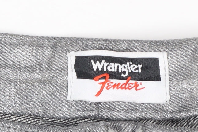 Wrangler Women's Silver Flared Wanderer Jeans Size 16