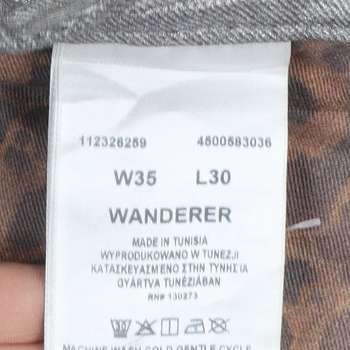Wrangler Women's Silver Flared Wanderer Jeans Size 16