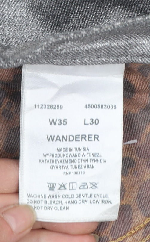 Wrangler Women's Silver Flared Wanderer Jeans Size 16