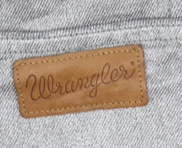 Wrangler Women's Silver Flared Wanderer Jeans Size 16