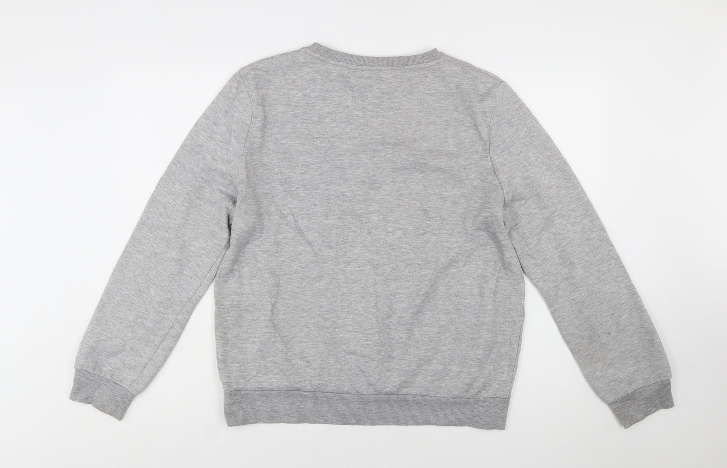 Disney Womens Grey Mickey Mouse Sequin Sweatshirt Size M