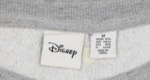 Disney Womens Grey Mickey Mouse Sequin Sweatshirt Size M
