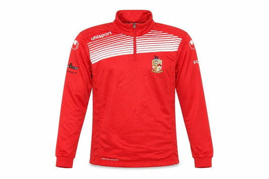 Uhlsport Men's Red Small 1/4 Zip Football Training Top