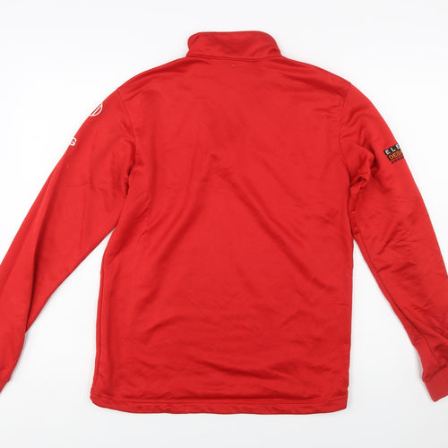 Uhlsport Men's Red Small 1/4 Zip Football Training Top