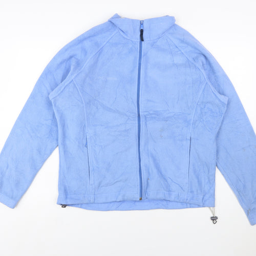 Columbia Women's Blue Fleece Full Zip Jacket XL