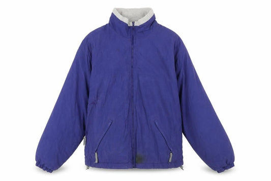 Front view of Columbia Women's Purple Interchange Jacket L Waterproof Windproof