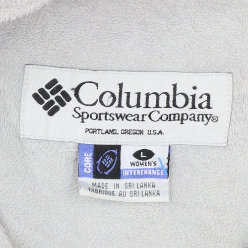 Columbia Women's Purple Interchange Jacket L Waterproof Windproof