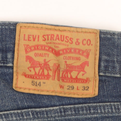 Levi's 514 Men's Blue Regular Fit Straight Jeans W29 L32