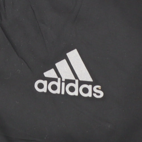 Adidas Boys Black 13-14 Years Hooded Puffer Jacket Winter Coat