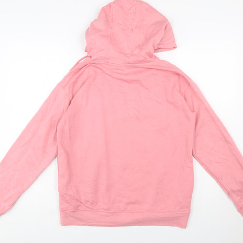 Disney Womens Pink Mickey Mouse Pullover Hoodie 2XS