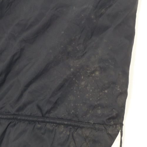 TYR Men's Black S Swimming Parka Coat Hooded Lined Water Resistant