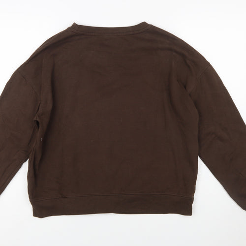 Disney Women Brown Bambi Pullover Sweatshirt Size 10/12