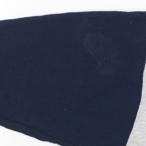 Venezia Jeans Women's Grey & Navy USA 1/4 Zip Sweatshirt Size 18/20