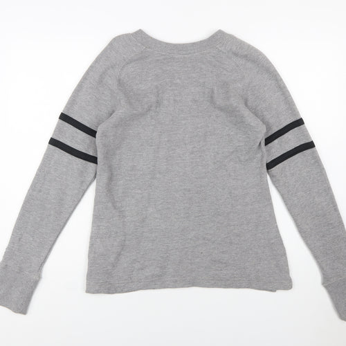 Champion Womens Grey Michigan Tech Lace Up Pullover Sweatshirt Size S